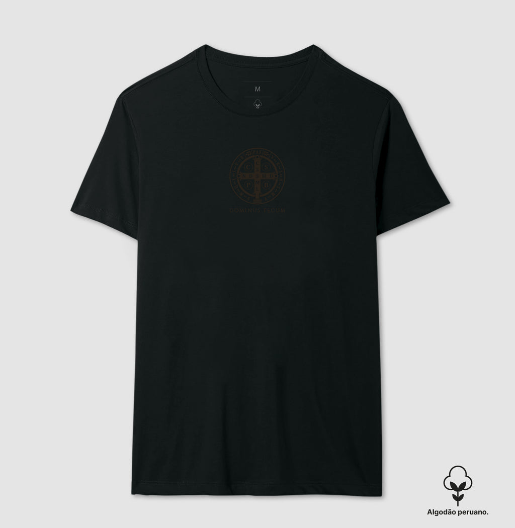 Camiseta Algodão Peruano Medalha de São Bento | Edição Silenciosa