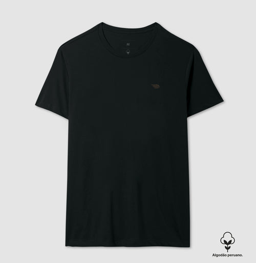 Camiseta Algodão Peruano Logo Dominus Tecum Masculina