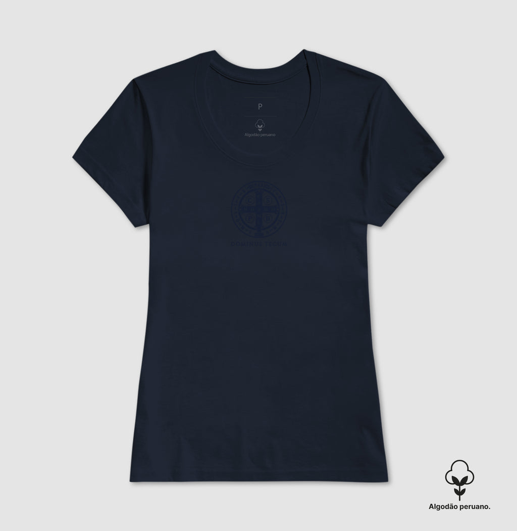 Camiseta Algodão Peruano Medalha de São Bento | Edição Silenciosa