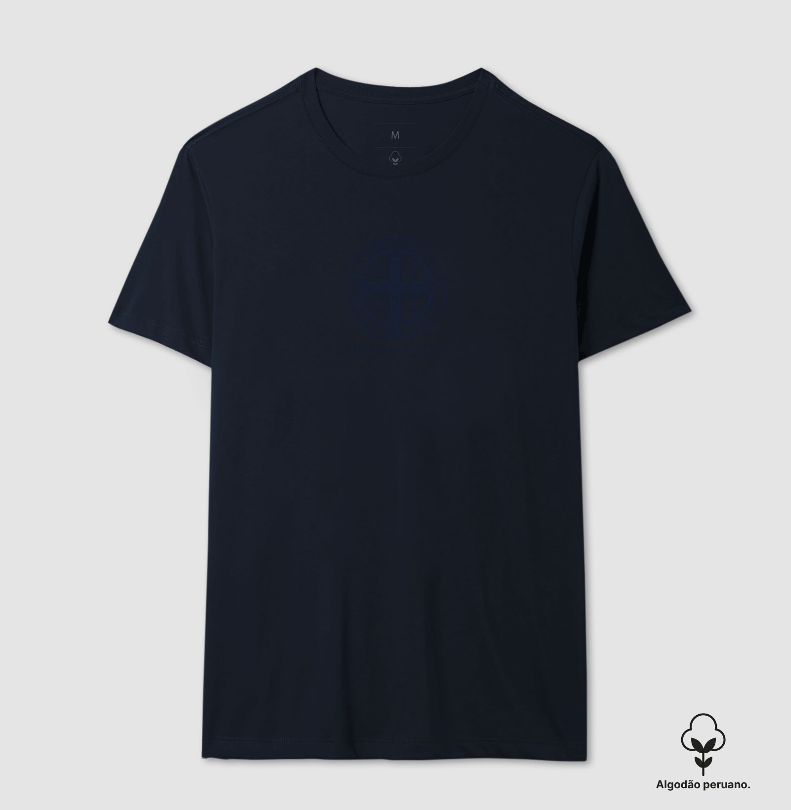 Camiseta Algodão Peruano Medalha de São Bento | Edição Silenciosa
